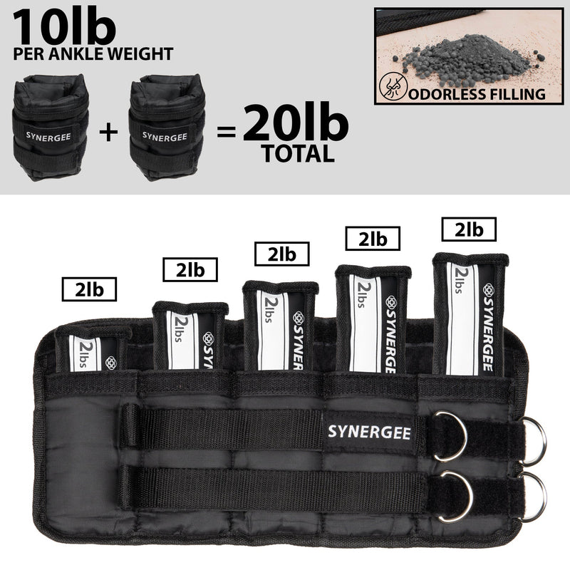 Load image into Gallery viewer, Synergee Adjustable Ankle/Wrist Weights
