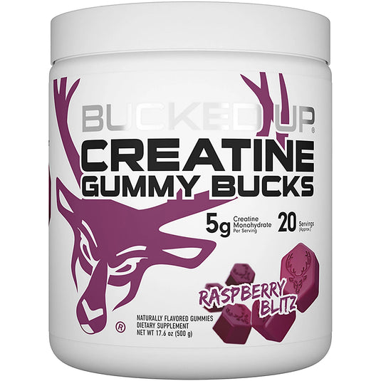 Bucked Up - Creatine Gummies - Raspberry Blitz