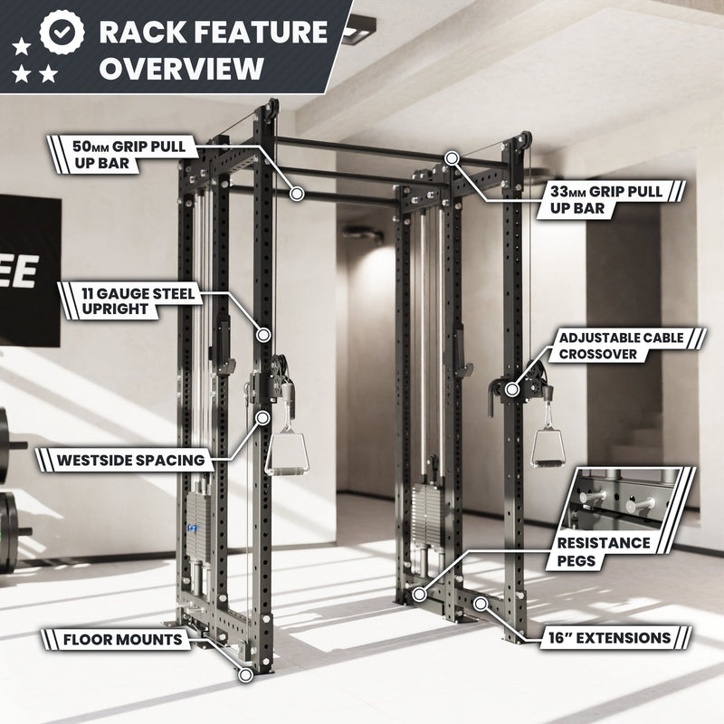 Load image into Gallery viewer, Synergee - 2300 Series Power Cage with Synchronized Loaded Cable Cross Overs
