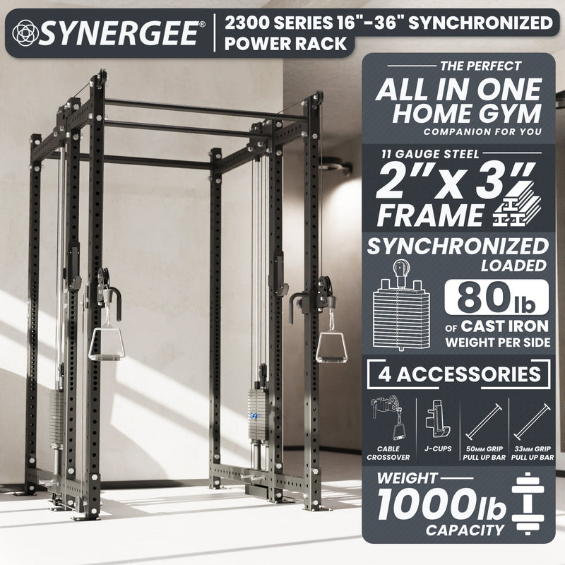 Load image into Gallery viewer, Synergee - 2300 Series Power Cage with Synchronized Loaded Cable Cross Overs
