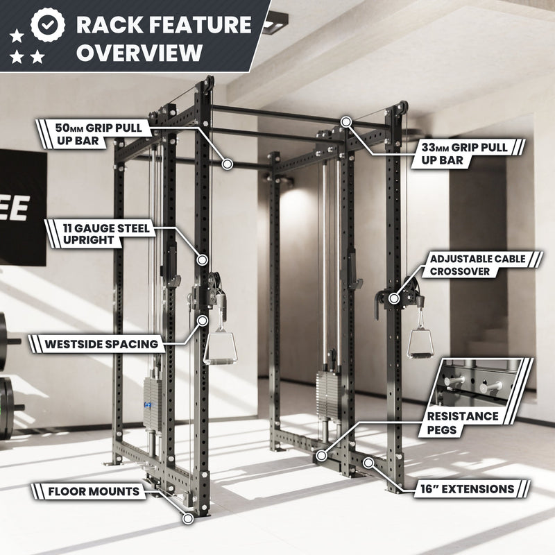 Load image into Gallery viewer, Synergee - 2300 Series Power Cage with Synchronized Loaded Cable Cross Overs
