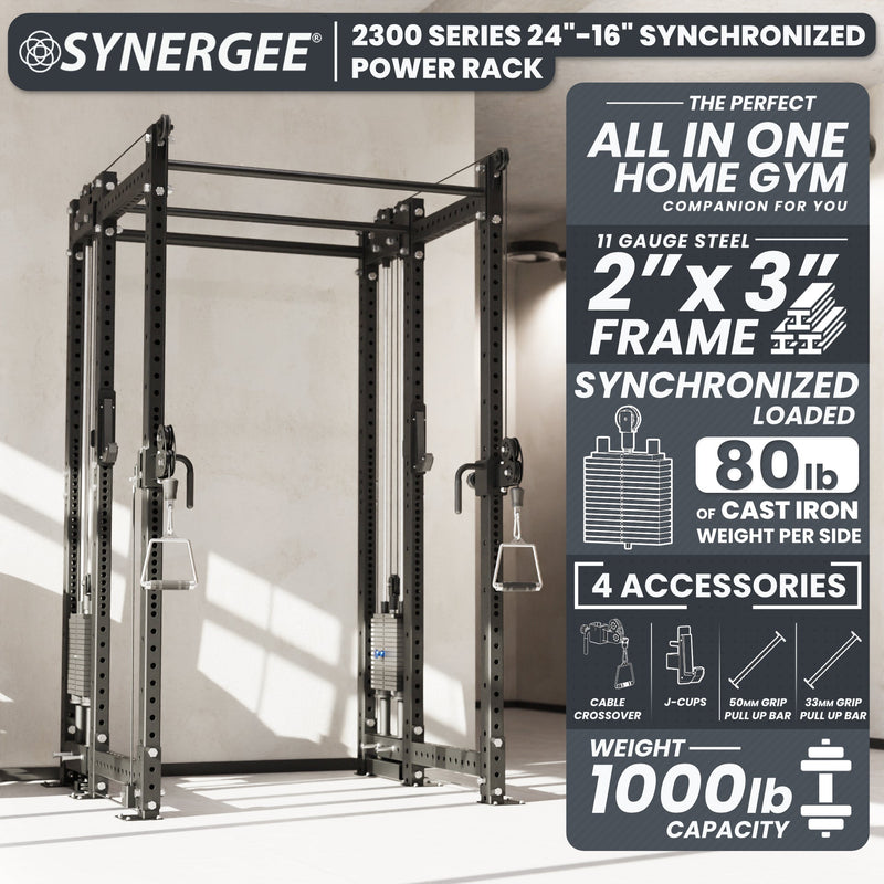 Load image into Gallery viewer, Synergee - 2300 Series Power Cage with Synchronized Loaded Cable Cross Overs
