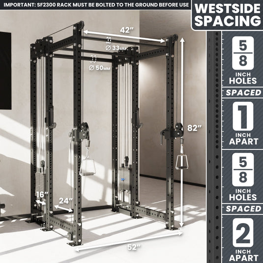 Synergee - 2300 Series Power Cage with Synchronized Loaded Cable Cross Overs