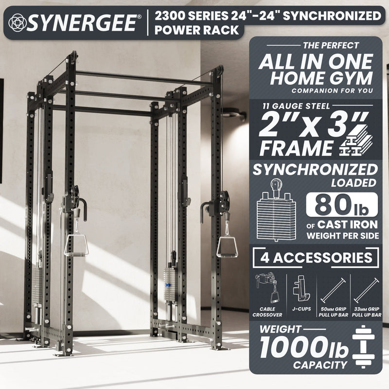 Load image into Gallery viewer, Synergee - 2300 Series Power Cage with Synchronized Loaded Cable Cross Overs
