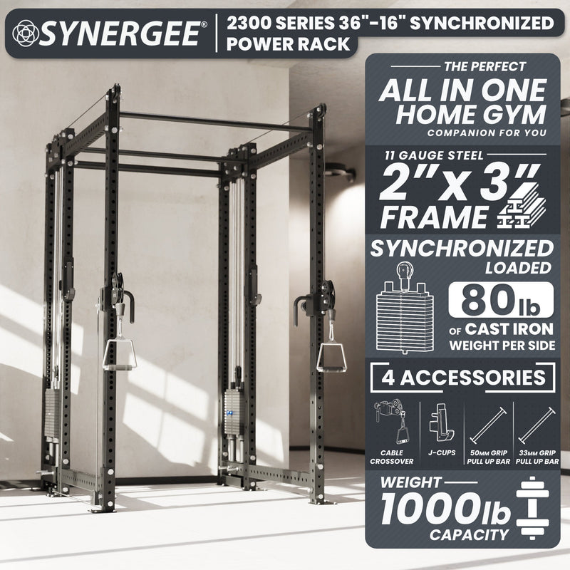 Load image into Gallery viewer, Synergee - 2300 Series Power Cage with Synchronized Loaded Cable Cross Overs
