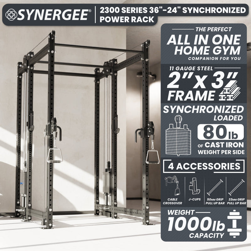 Load image into Gallery viewer, Synergee - 2300 Series Power Cage with Synchronized Loaded Cable Cross Overs
