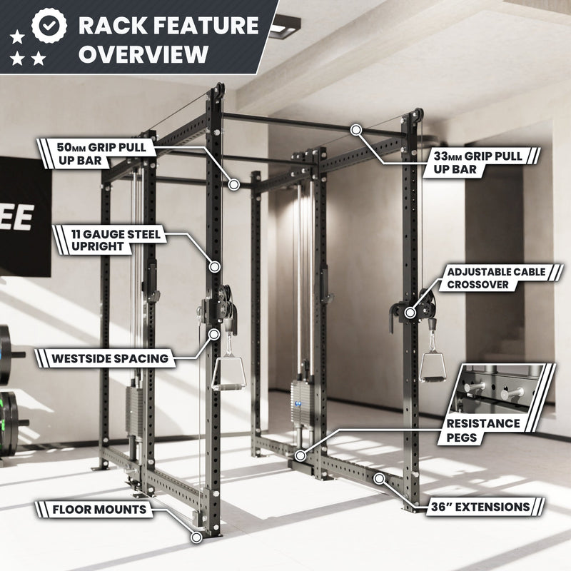 Load image into Gallery viewer, Synergee - 2300 Series Power Cage with Synchronized Loaded Cable Cross Overs
