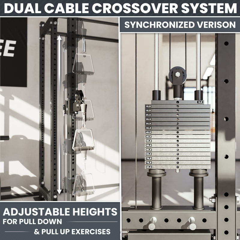 Load image into Gallery viewer, Synergee - 2300 Series Power Cage with Synchronized Loaded Cable Cross Overs
