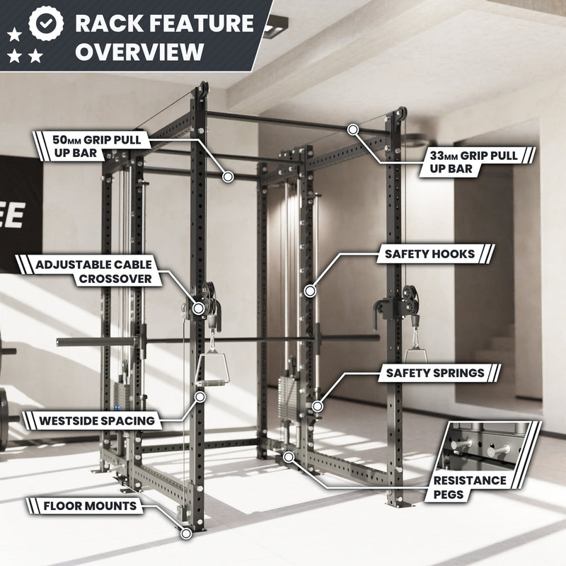Load image into Gallery viewer, Synergee - 2300 Series Power Cage with Synchronized Loaded Cable Cross Overs and Smith Machine
