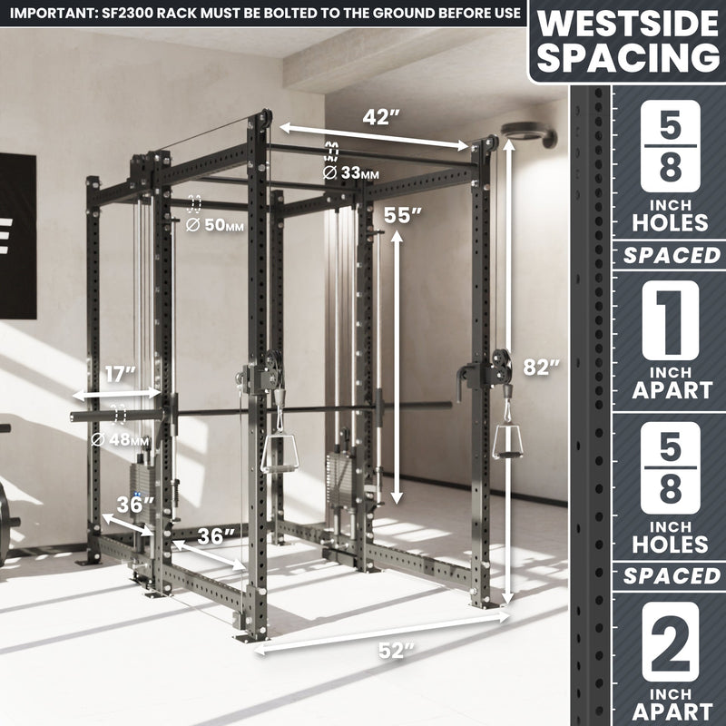Load image into Gallery viewer, Synergee - 2300 Series Power Cage with Synchronized Loaded Cable Cross Overs and Smith Machine
