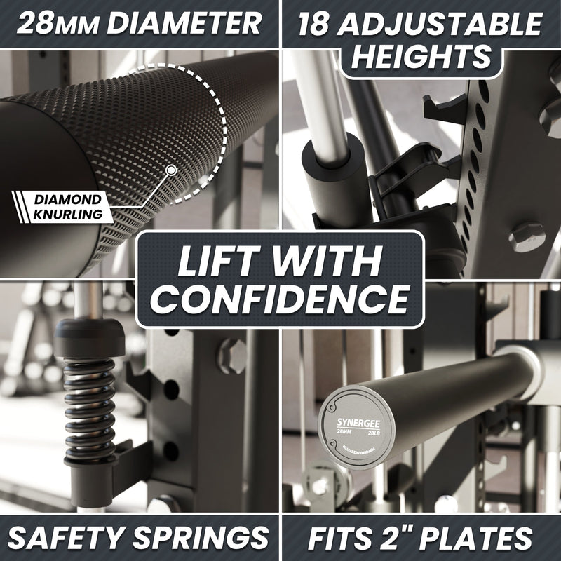 Load image into Gallery viewer, Synergee - 2300 Series Power Cage with Synchronized Loaded Cable Cross Overs and Smith Machine
