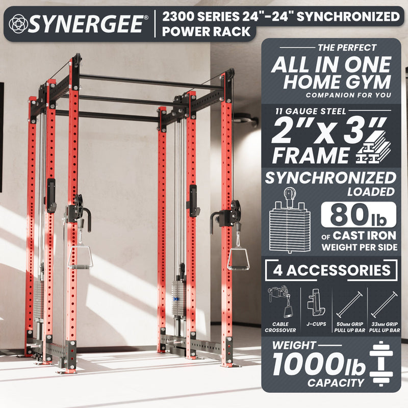 Load image into Gallery viewer, Synergee - 2300 Series Power Cage with Synchronized Loaded Cable Cross Overs
