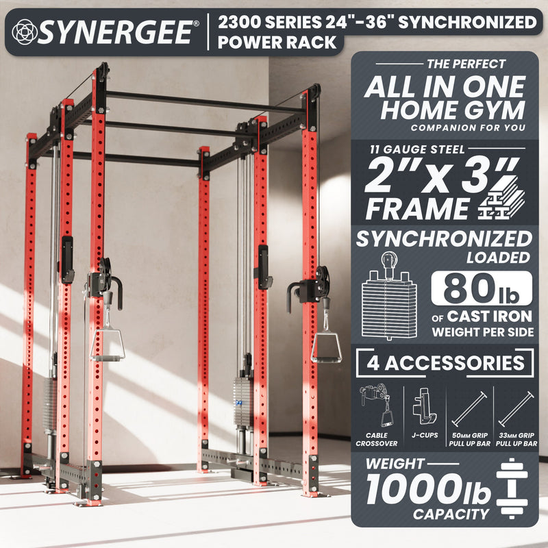 Load image into Gallery viewer, Synergee - 2300 Series Power Cage with Synchronized Loaded Cable Cross Overs
