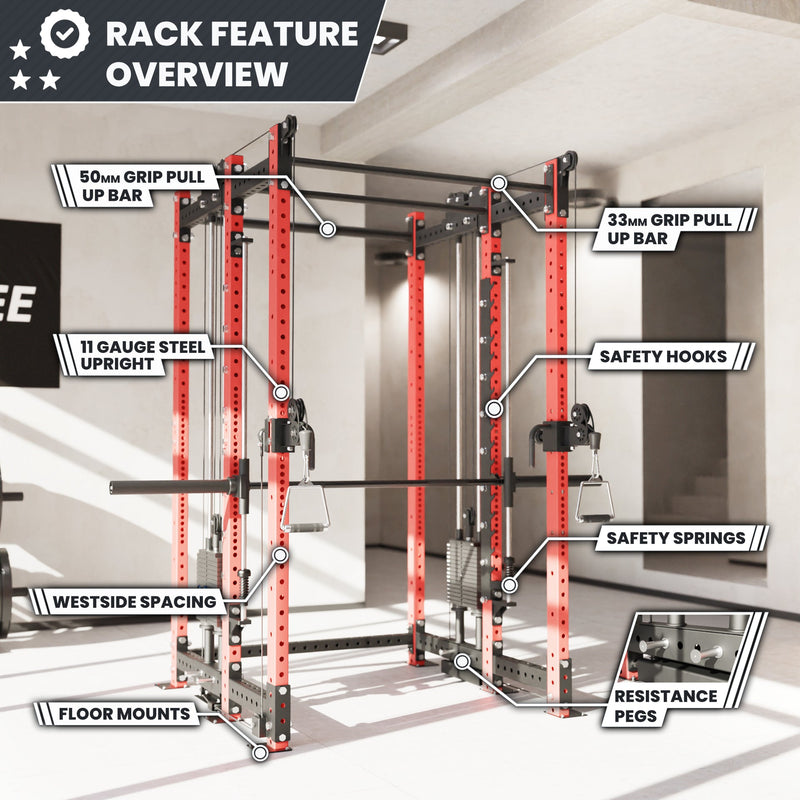 Load image into Gallery viewer, Synergee - 2300 Series Power Cage with Synchronized Loaded Cable Cross Overs and Smith Machine

