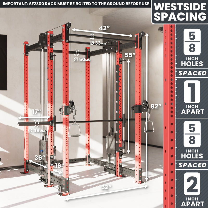 Load image into Gallery viewer, Synergee - 2300 Series Power Cage with Synchronized Loaded Cable Cross Overs and Smith Machine
