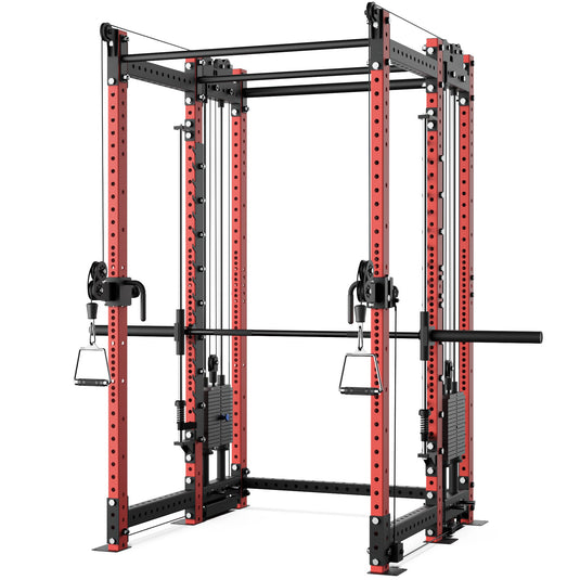 Synergee - 2300 Series Power Cage with Synchronized Loaded Cable Cross Overs and Smith Machine