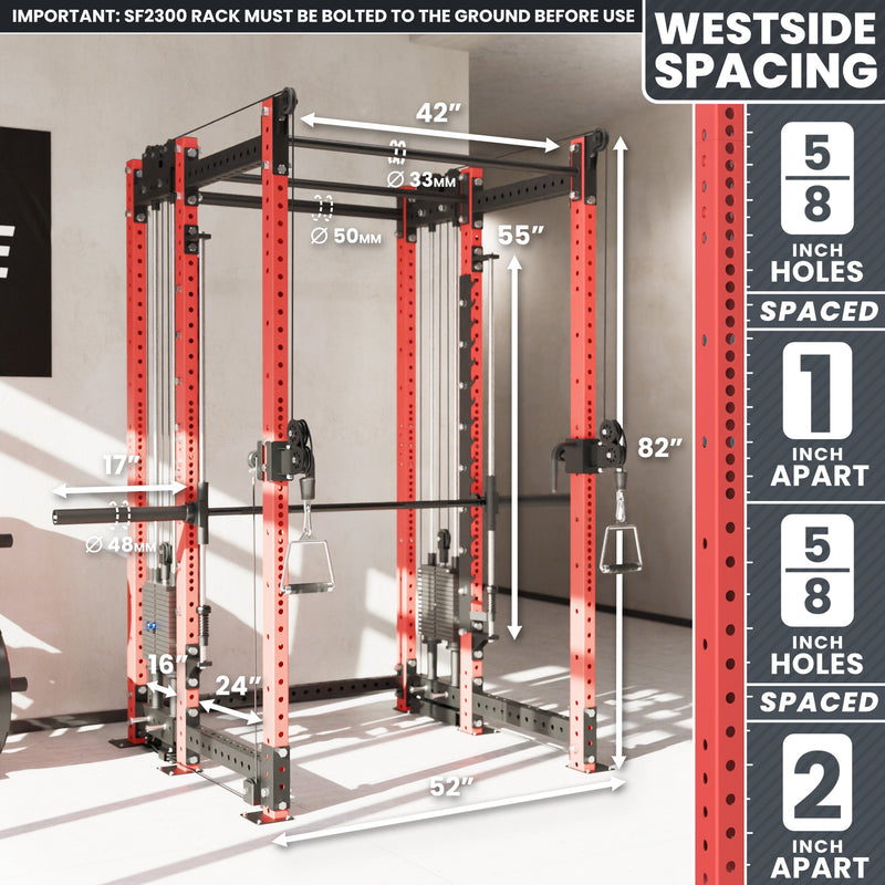 Load image into Gallery viewer, Synergee - 2300 Series Power Cage with Synchronized Loaded Cable Cross Overs and Smith Machine

