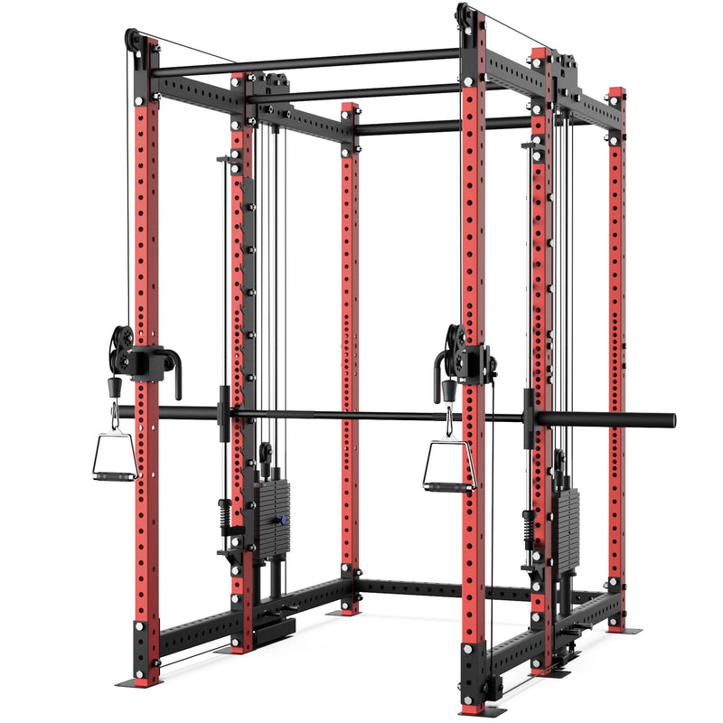 Load image into Gallery viewer, Synergee - 2300 Series Power Cage with Synchronized Loaded Cable Cross Overs and Smith Machine
