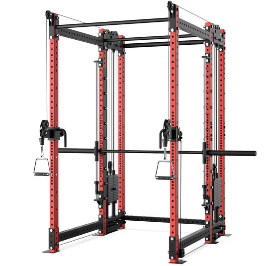 Synergee - 2300 Series Power Cage with Synchronized Loaded Cable Cross Overs and Smith Machine