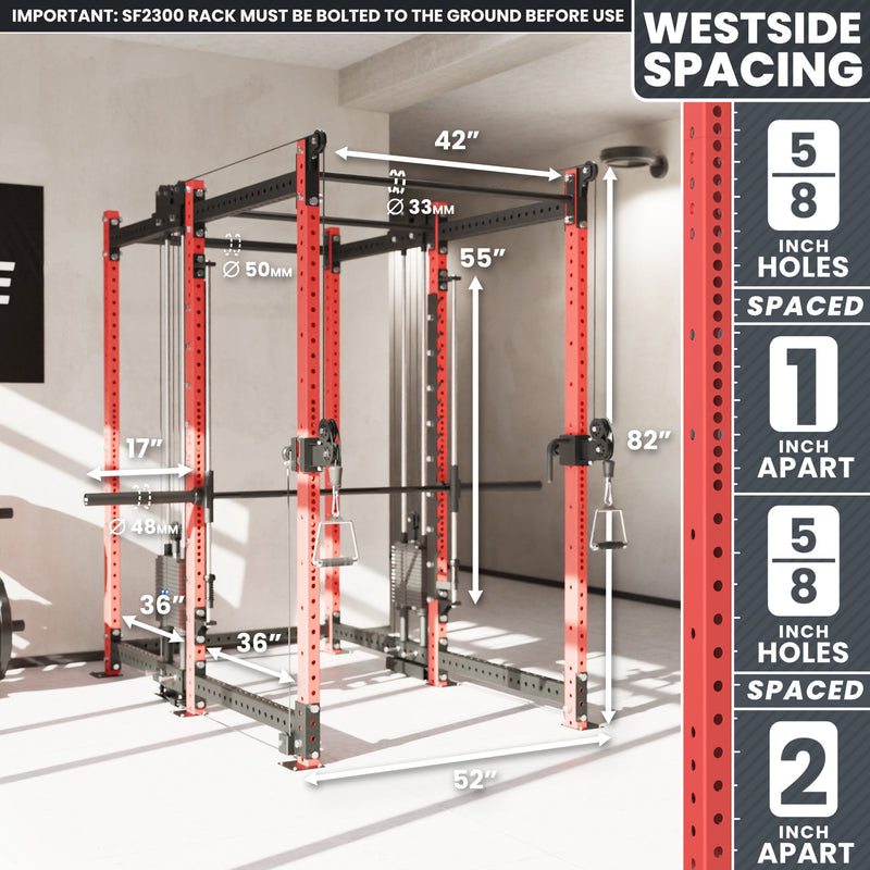 Load image into Gallery viewer, Synergee - 2300 Series Power Cage with Synchronized Loaded Cable Cross Overs and Smith Machine
