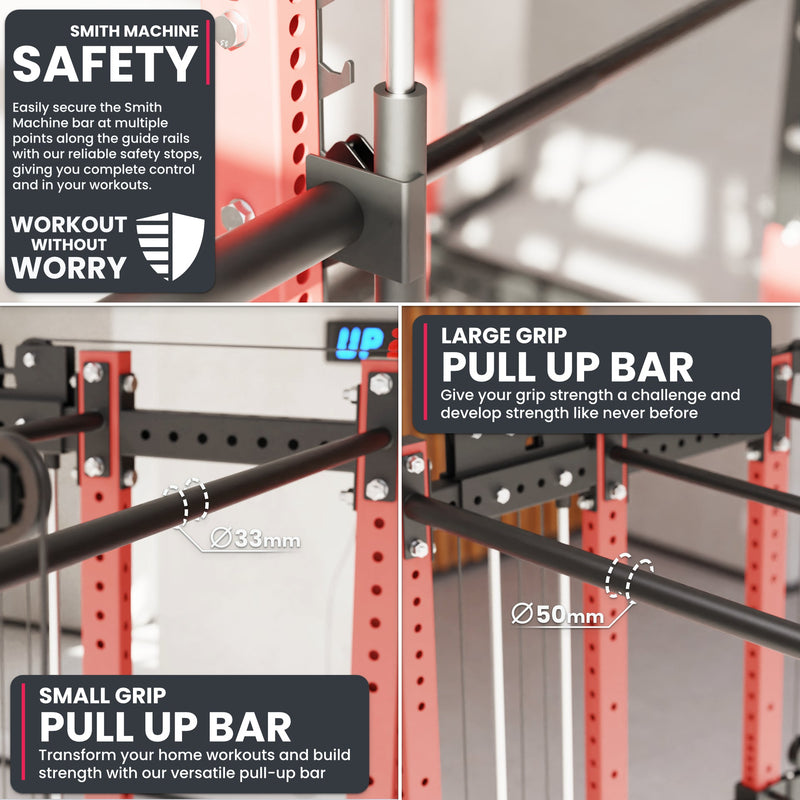 Load image into Gallery viewer, Synergee - 2300 Series Power Cage with Synchronized Loaded Cable Cross Overs and Smith Machine
