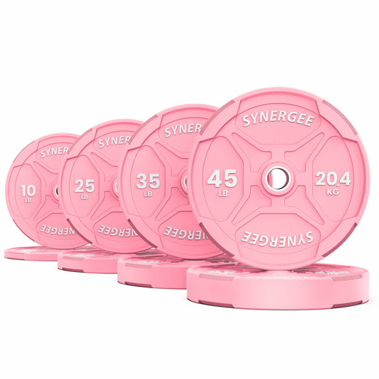 Synergee - Pink Ez Grip Bumper Plates