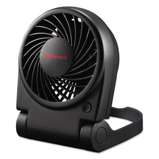 Honeywell - Turbo On-The-Go USB/Battery Personal Fan, Black