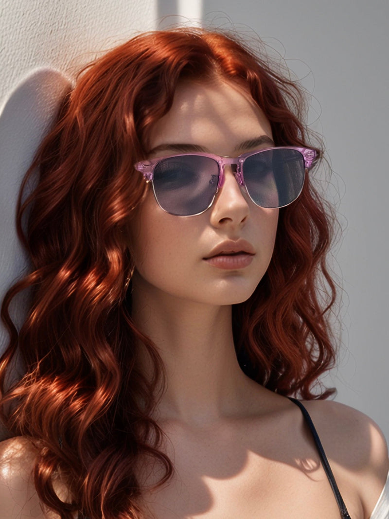 Load image into Gallery viewer, Clear Lilac Semi Rimless
