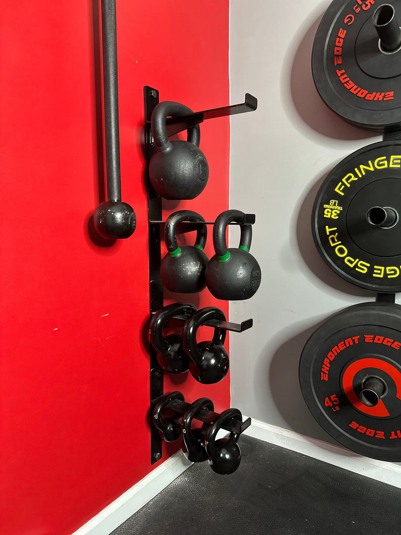 Load image into Gallery viewer, Exponent Edge - Wall Mounted Kettlebell Storage Rack
