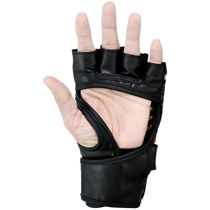 Load image into Gallery viewer, MRX - MMA Grappling Gloves Blood Series Black - Sparring Gear
