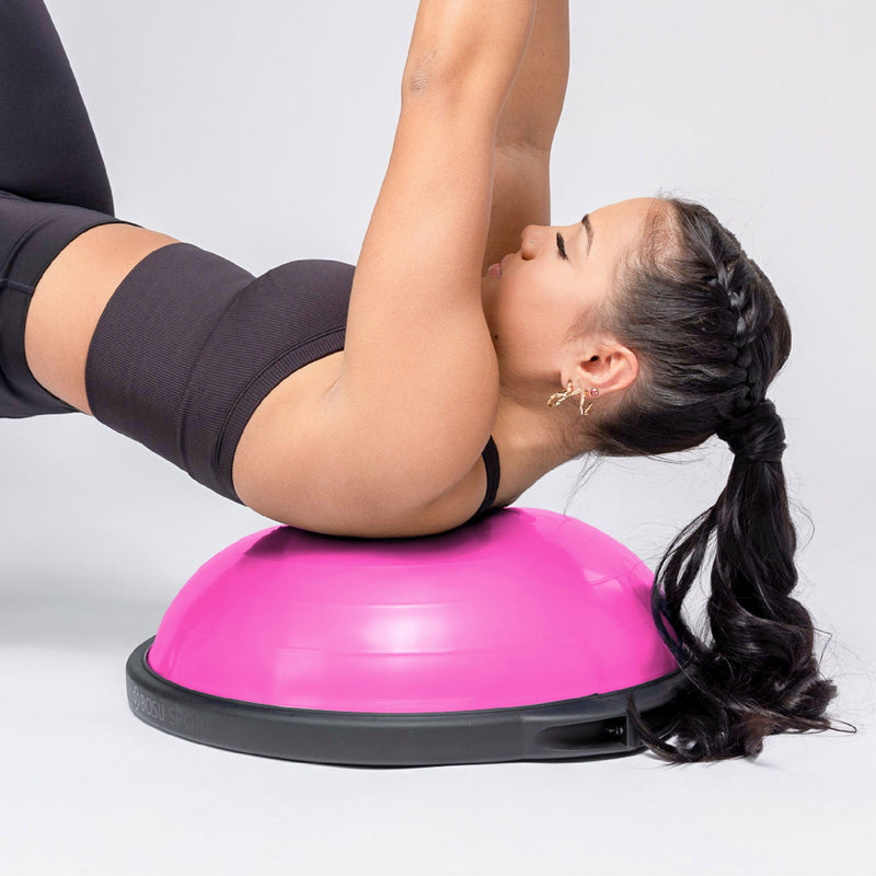 Load image into Gallery viewer, BOSU Sport Travel Size Balance Trainer 20 Inch Stability Ball Balance Board
