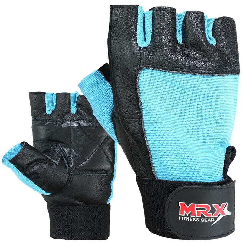 Load image into Gallery viewer, MRX - Weightlifting Training Gloves Gym Workout Glove Unisex Sky Blue - Lifting Gloves &amp; Grips
