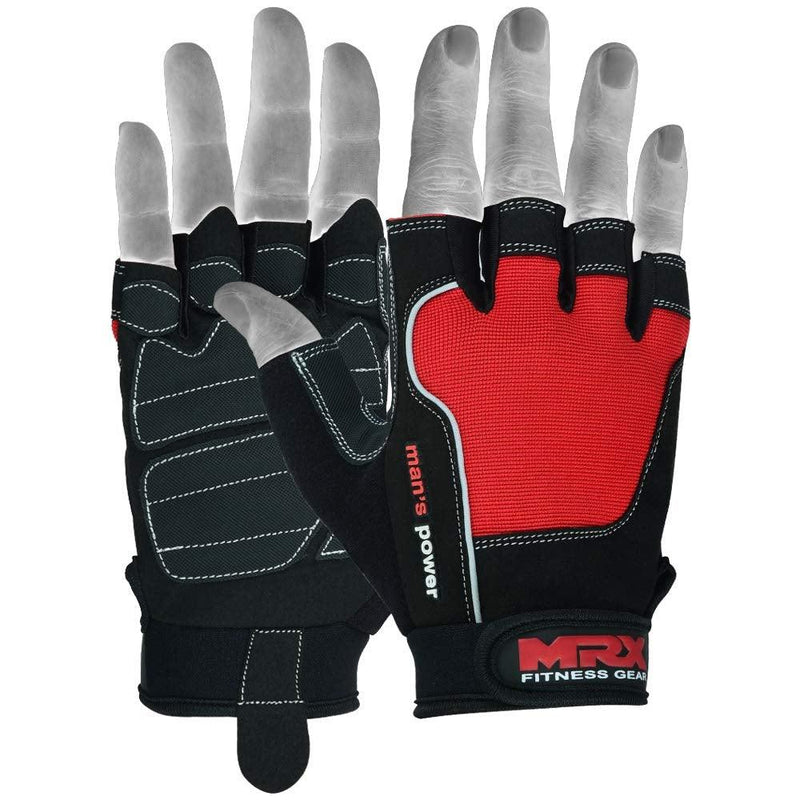 Load image into Gallery viewer, MRX - Weight Lifting Amara Leather Gloves Gym Workout Men Women
