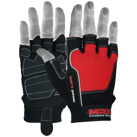 MRX - Weight Lifting Amara Leather Gloves Gym Workout Men Women