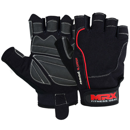 MRX - Weight Lifting Amara Leather Gloves Gym Workout Men Women