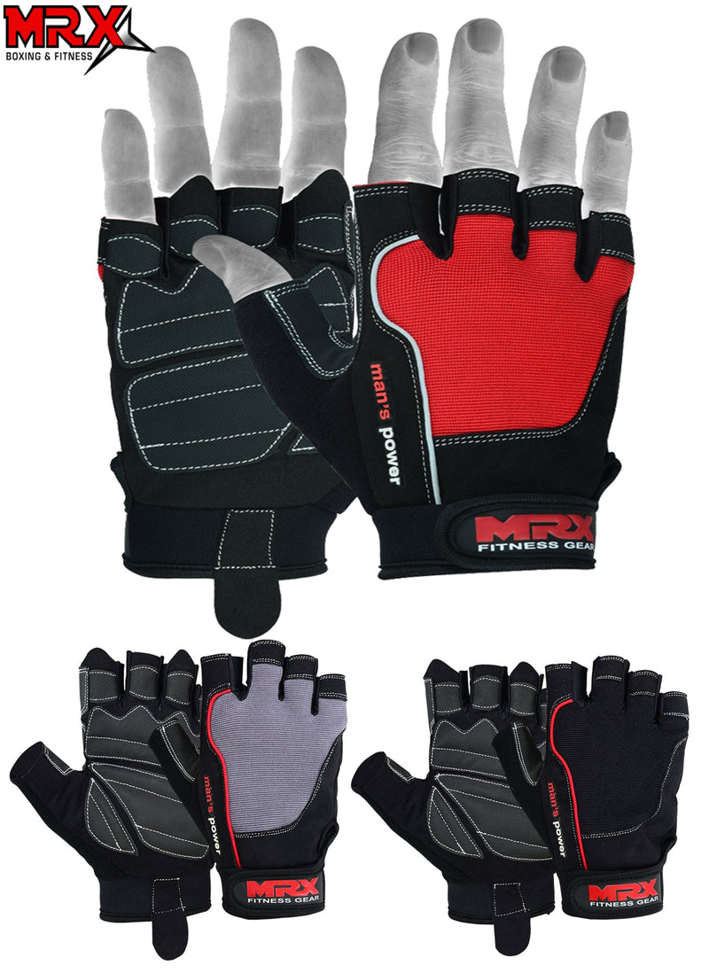 Load image into Gallery viewer, MRX - Weight Lifting Amara Leather Gloves Gym Workout Men Women
