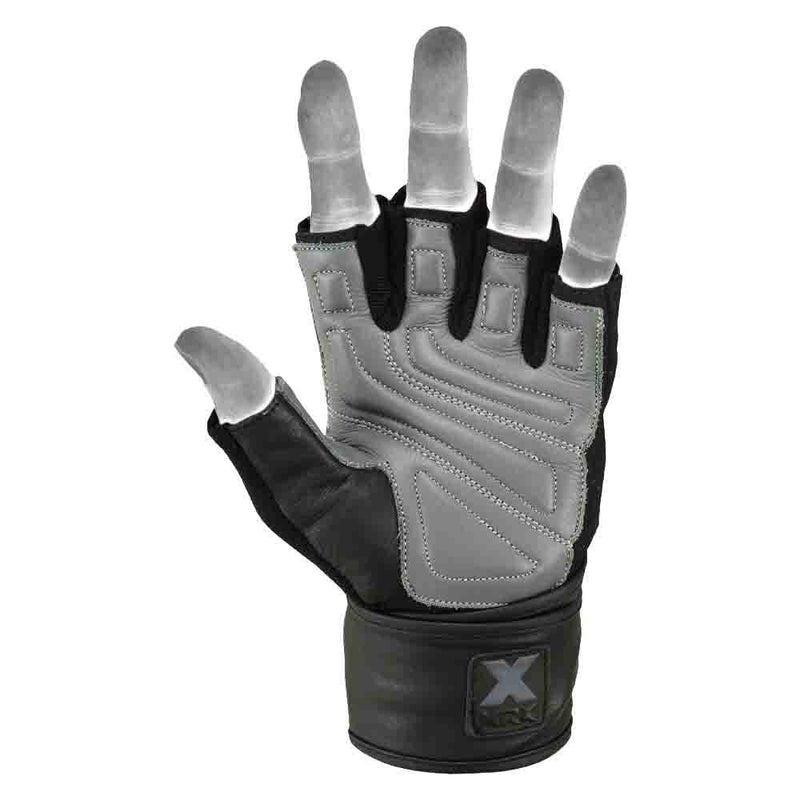 Load image into Gallery viewer, Mrx Men&#39;s Weight Lifting Pro Leather Gloves 18 Inches Long Wrist Strap
