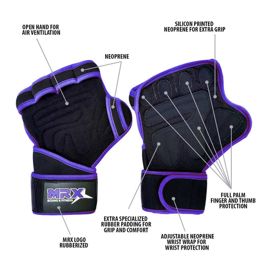 MRX - Weight Lifting Gloves Gym Glove for Training Bodybuilding Workout