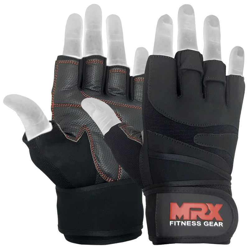 Load image into Gallery viewer, MRX - Weight Lifting Gloves Gym Workout Training Bodybuilding Wrist Strap
