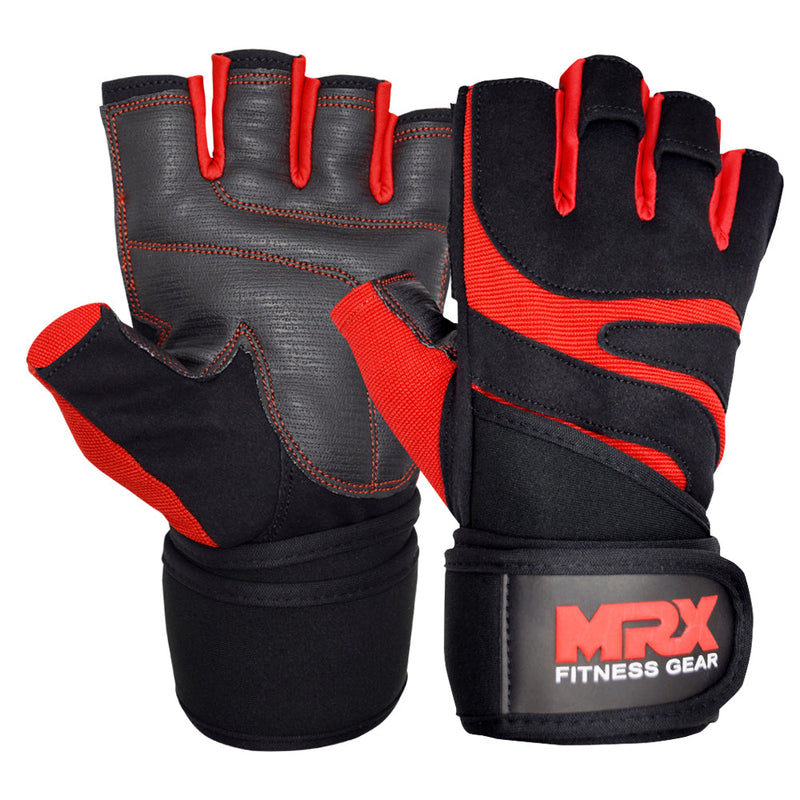 Load image into Gallery viewer, MRX - Weight Lifting Gloves Gym Workout Training Bodybuilding Wrist Strap
