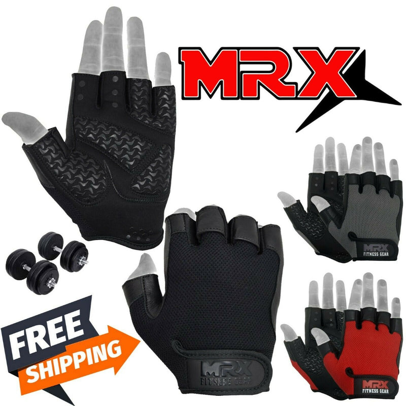 Load image into Gallery viewer, MRX - Weightlifting Gloves Grip Palm Half Finger Exercise Training Workout
