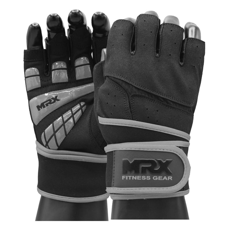 Load image into Gallery viewer, MRX - Weightlifting Gloves for Gym Workout Training Long Wrist Strap
