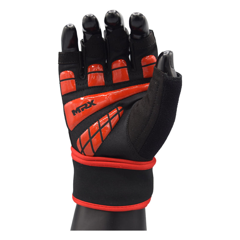 Load image into Gallery viewer, MRX - Weightlifting Gloves for Gym Workout Training Long Wrist Strap
