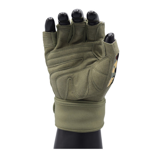 MRX - Weightlifting Gloves for Gym Workout Training Long Wrist Strap