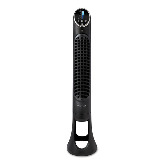 Honeywell - QuietSet 8-Speed Whole-Room Tower Fan, Black