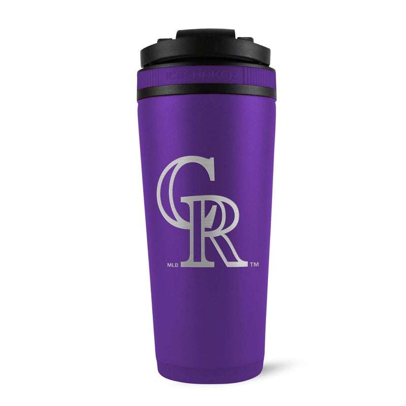 Load image into Gallery viewer, Ice Shaker - Officially Licensed Colorado Rockies 26oz Ice Shaker
