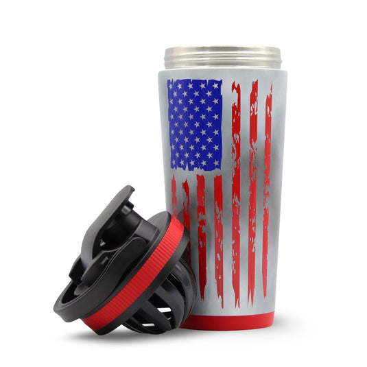 Ice Shaker - 26oz Ice Shaker - 4D American Flag
