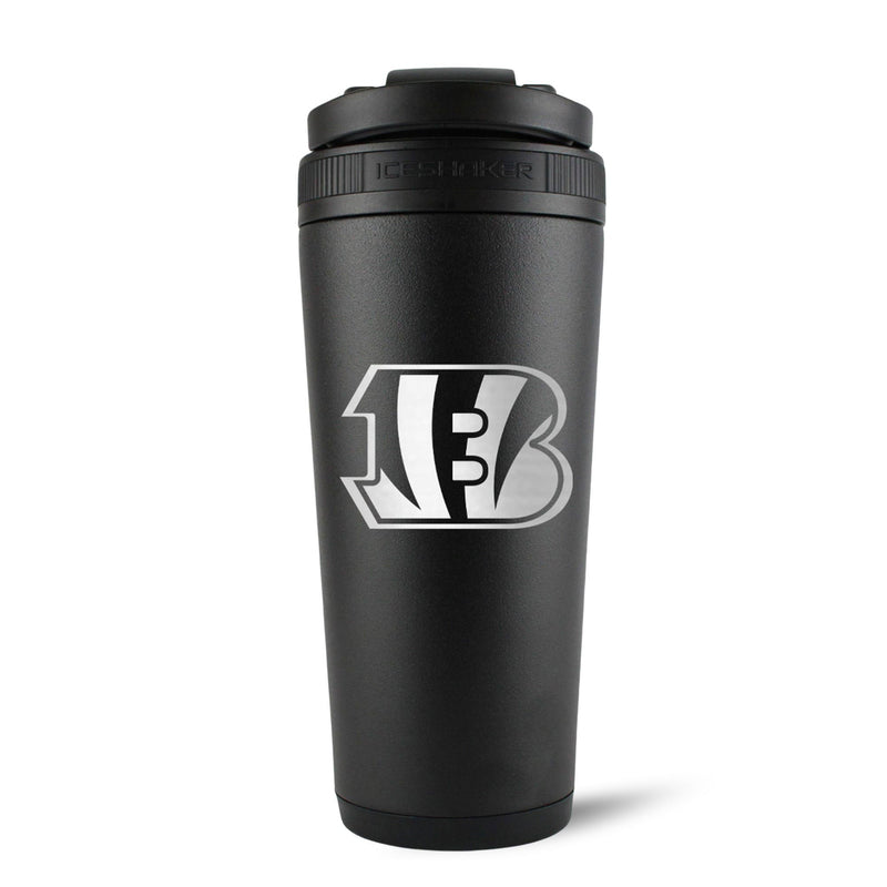 Load image into Gallery viewer, Ice Shaker - Officially Licensed Cincinnati Bengals 26oz Ice Shaker
