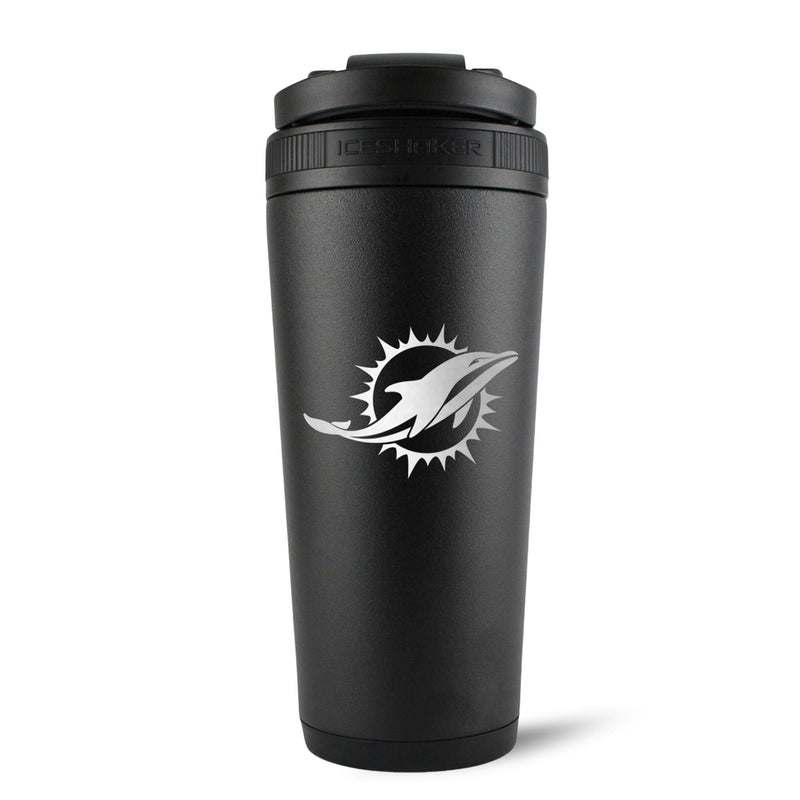 Load image into Gallery viewer, Ice Shaker - Officially Licensed Miami Dolphins 26oz Ice Shaker
