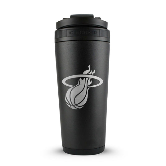 Ice Shaker - Officially Licensed Miami Heat 26oz Ice Shaker - Black